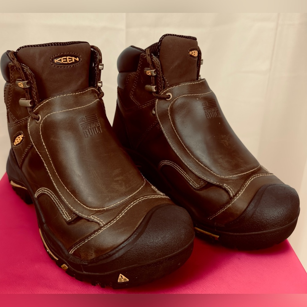KEEN Men's Mt Vernon 6" MET Waterproof Boot (Steel Toe) Cascade Brown  Size 8.5D - Picture 5 of 13